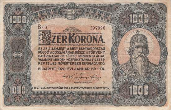1000 Korona 1920 p.66